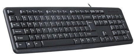 Клавиатура Wintek WS-KB-502, USB, рус/англ/каз, 1.5 м, чёрная от компании Trento - фото 1