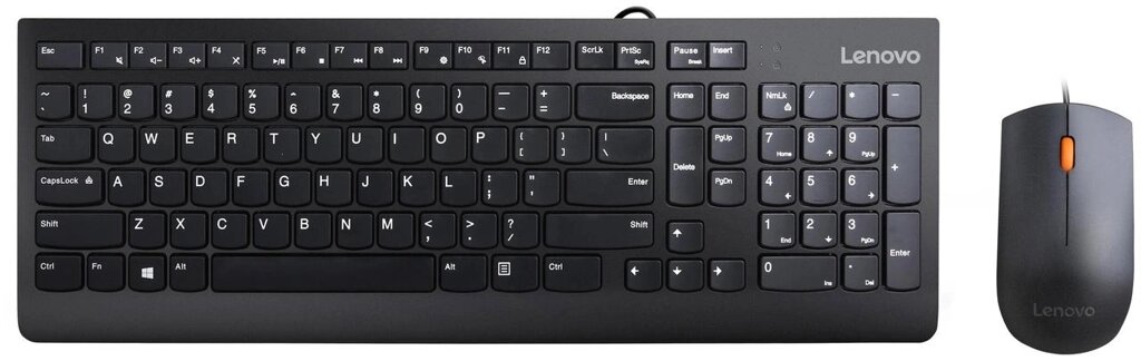 Комплект клавиатура + мышь Lenovo Essential Wired Combo 4X30L79912 Black USB от компании Trento - фото 1