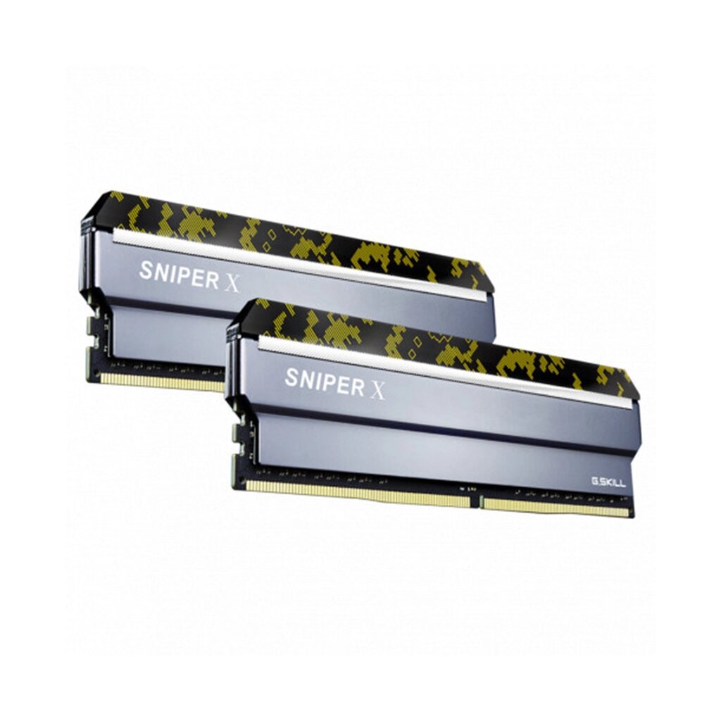 Комплект модулей памяти G. SKILL SniperX F4-3200C16D-32GSXKB DDR4 32GB (Kit 2x16GB) 3200MHz от компании Trento - фото 1