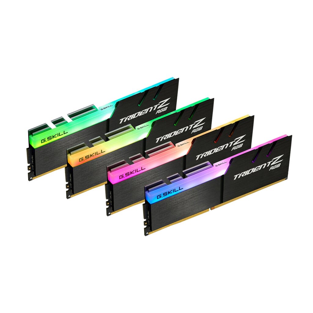 Комплект модулей памяти G. SKILL TridentZ RGB F4-3600C18Q-64GTZR DDR4 64GB (Kit 4x16GB) 3600MHz от компании Trento - фото 1