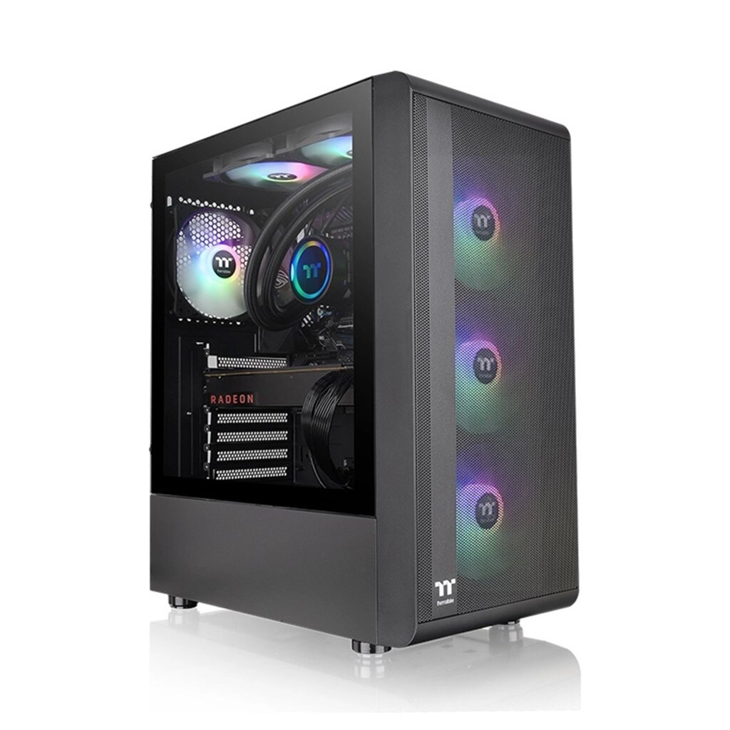 Компьютерный корпус Thermaltake S200 TG ARGB Black без Б/П от компании Trento - фото 1