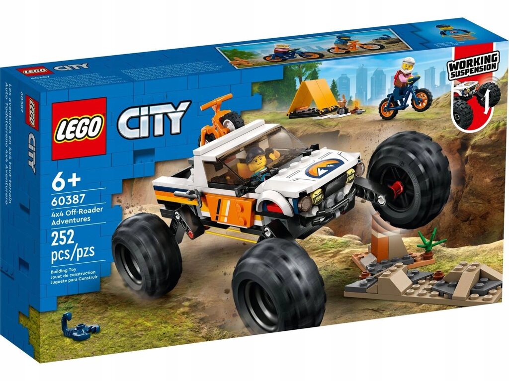 Конструктор LEGO City 60387 4x4 Off-Roader Adventures, 252 дет. от компании Trento - фото 1