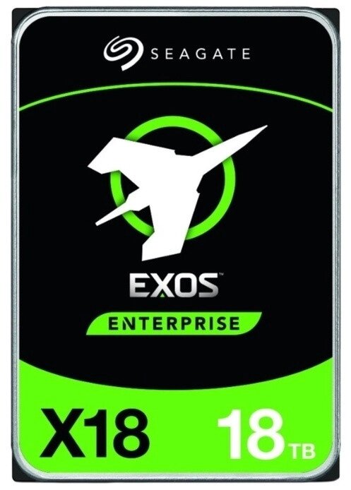 Корпоративный жесткий диск 18Tb Seagate EXOS X18 SATA3 3.5" 256Mb 7200rpm ST18000NM000J от компании Trento - фото 1