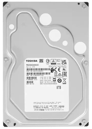 Корпоративный Жесткий Диск HDD  8Tb TOSHIBA Enterprise Capacity SATA 6Gb/s 7200rpm 256Mb 3.5" MG08ADA800E от компании Trento - фото 1