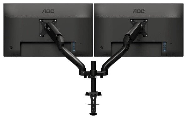 Крепление для 2 мониторов AOC, диаг. экр. от 13'' до 31,5'', 2-9 кг. AD110D0 от компании Trento - фото 1