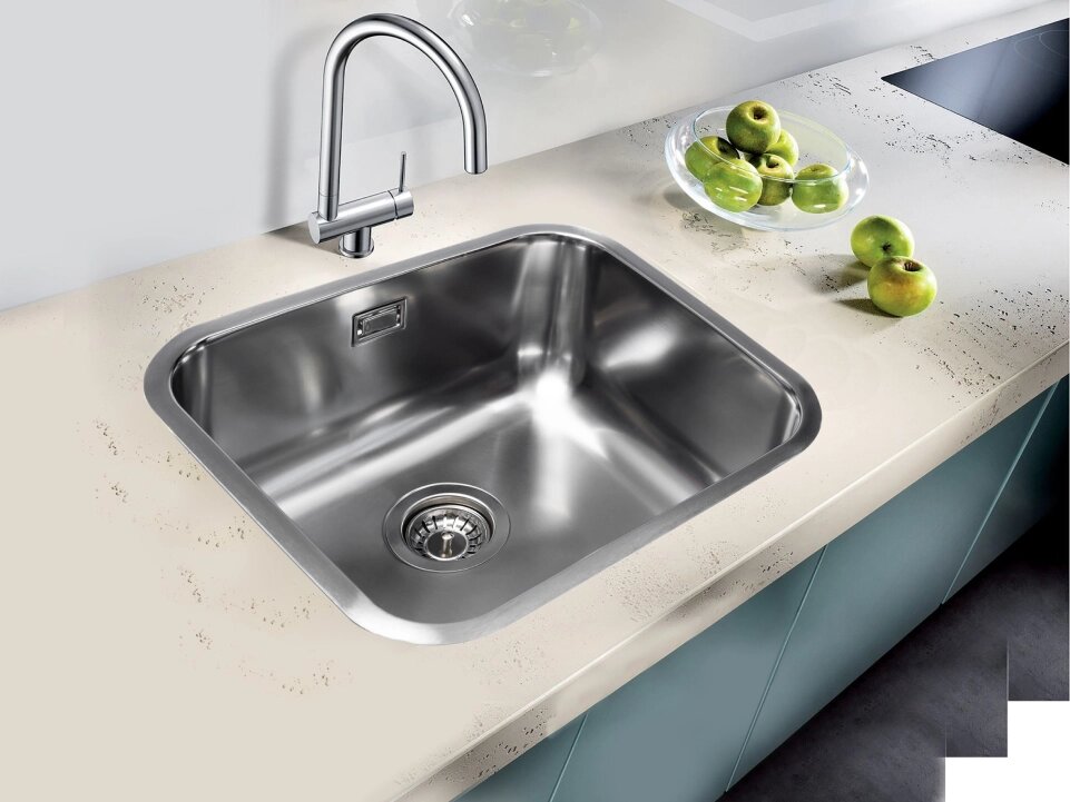 Кухонная мойка GRANDEX Aqua Select49 врезная 49.5х44.5х18.5 см, нержавеющая сталь от компании Trento - фото 1