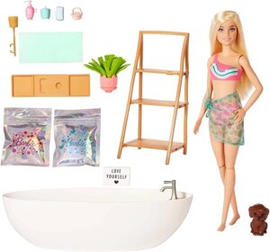 Кукла barbie игровой набор для ванны с аксессуарами