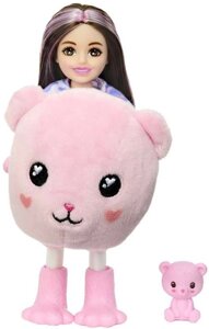 Кукла-сюрприз barbie CUTIE reveal маленькая кукла плюшевый мишка