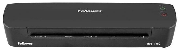 Ламинатор Fellowes Arc A4, 75/80 мкм, 30 см/мин, AutoShutOff, механизм освобожд., старт. набор пленок от компании Trento - фото 1