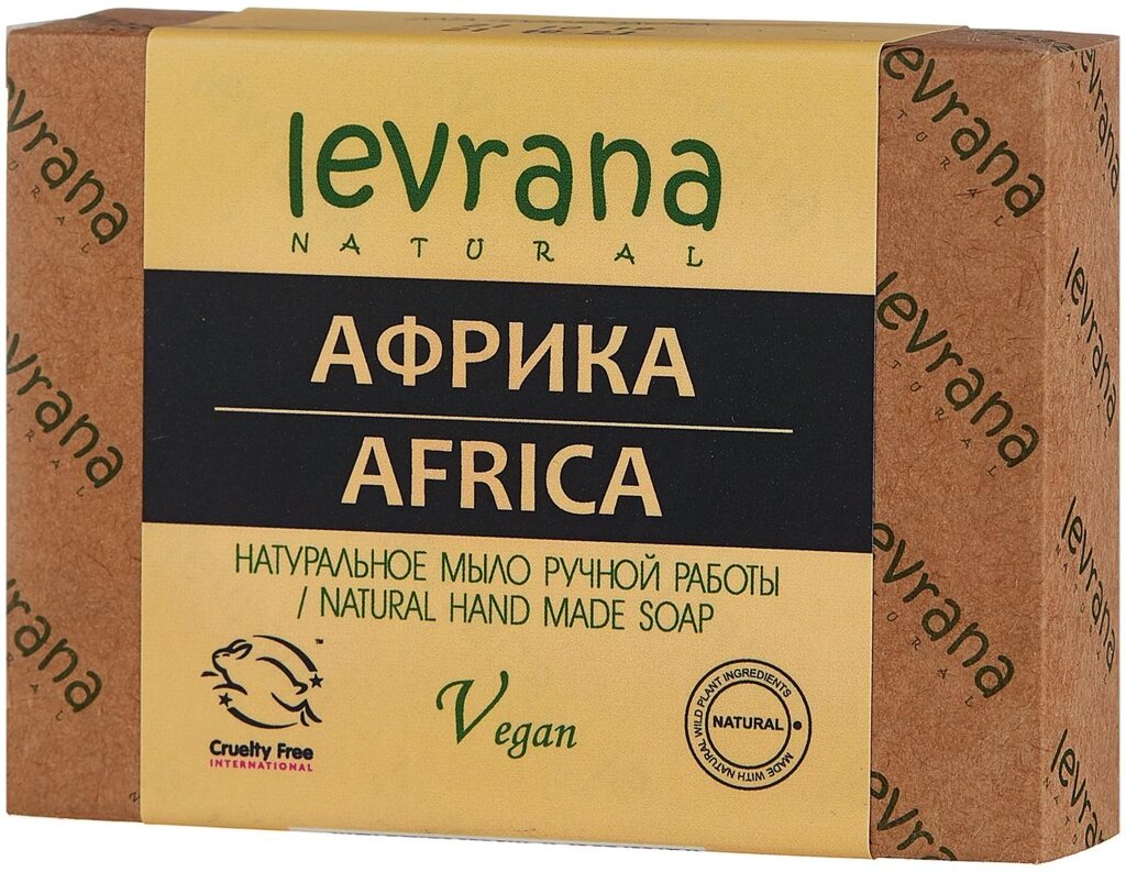 Levrana Мыло ручной работы натуральное "Африка", 100гр от компании Trento - фото 1