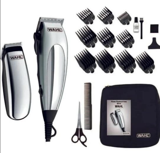 Машинка для стрижки волос Wahl HomePro DeLuxe Clipper серебро от компании Trento - фото 1