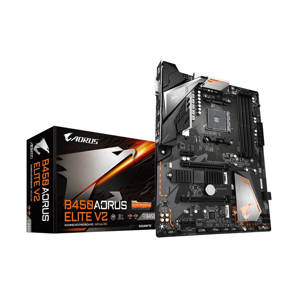 Материнская плата Gigabyte B450 AORUS ELITE V2 от компании Trento - фото 1