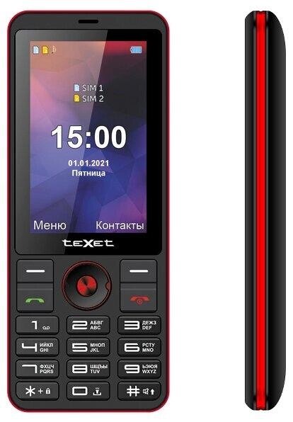 Мобильный телефон Texet TM-321 черно-красный от компании Trento - фото 1