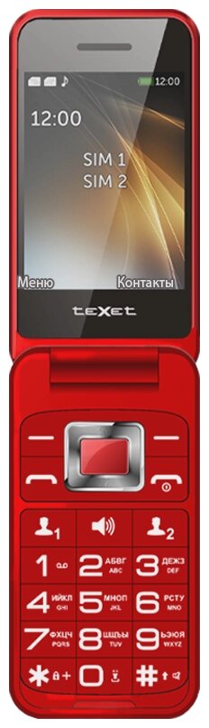 Мобильный телефон Texet TM-B419 красный от компании Trento - фото 1