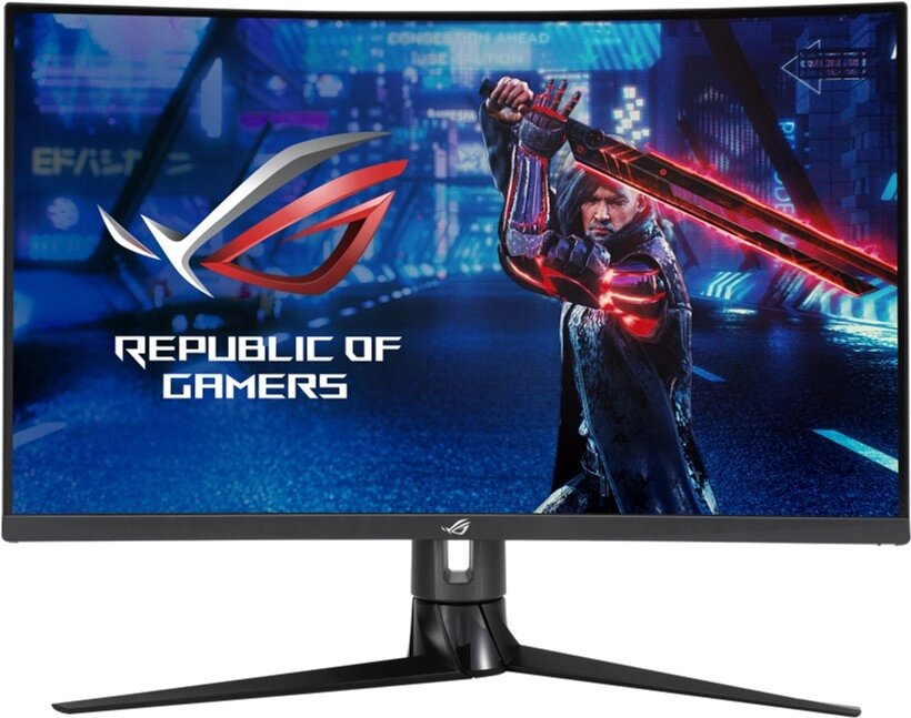 Монитор ASUS XG32VC IPS,31.5",16:9 WQHD (2560x1440x170Hz),1800R,400cd/m2,3000:1,178/178,1ms, HDMI, DP, HDR10 от компании Trento - фото 1