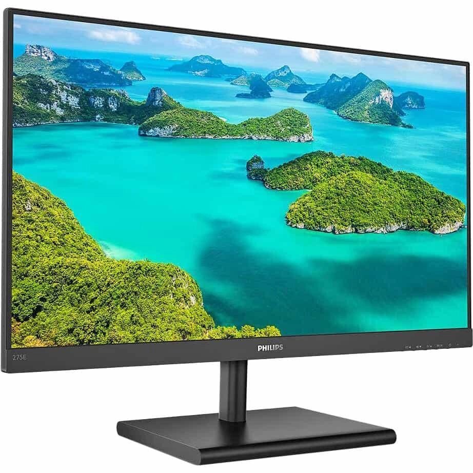 Монитор жидкокристаллический PHILIPS 275E1S/01 LCD 27'' 16:9 2560 x 1440 IPS, nonGLARE, 250cd/m2, H178°/V178°, от компании Trento - фото 1