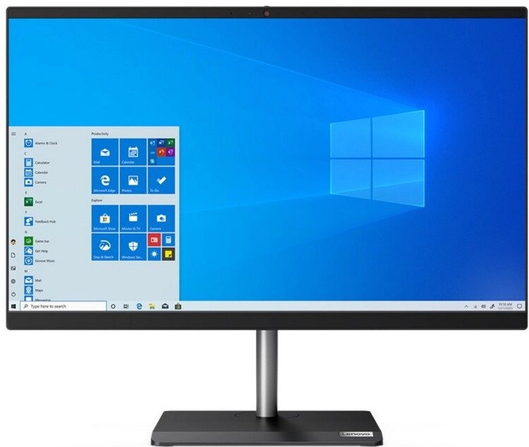 Моноблок Lenovo V50a-24IMB AIO FHD (1980x1080) I510400T 8GB RAM 256SSD M. 2 DVDRW CAM 720p WIN 10 Pro Warranty от компании Trento - фото 1