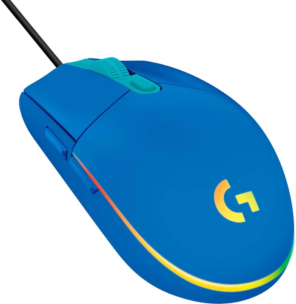 Мышь игровая Logitech G102 LIGHTSYNC BLUE 8000dpi/USB/2М/RGB (910-005801) от компании Trento - фото 1