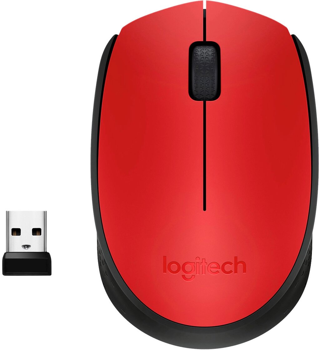 Мышка беспроводная Logitech M171 Red (910-004641) от компании Trento - фото 1