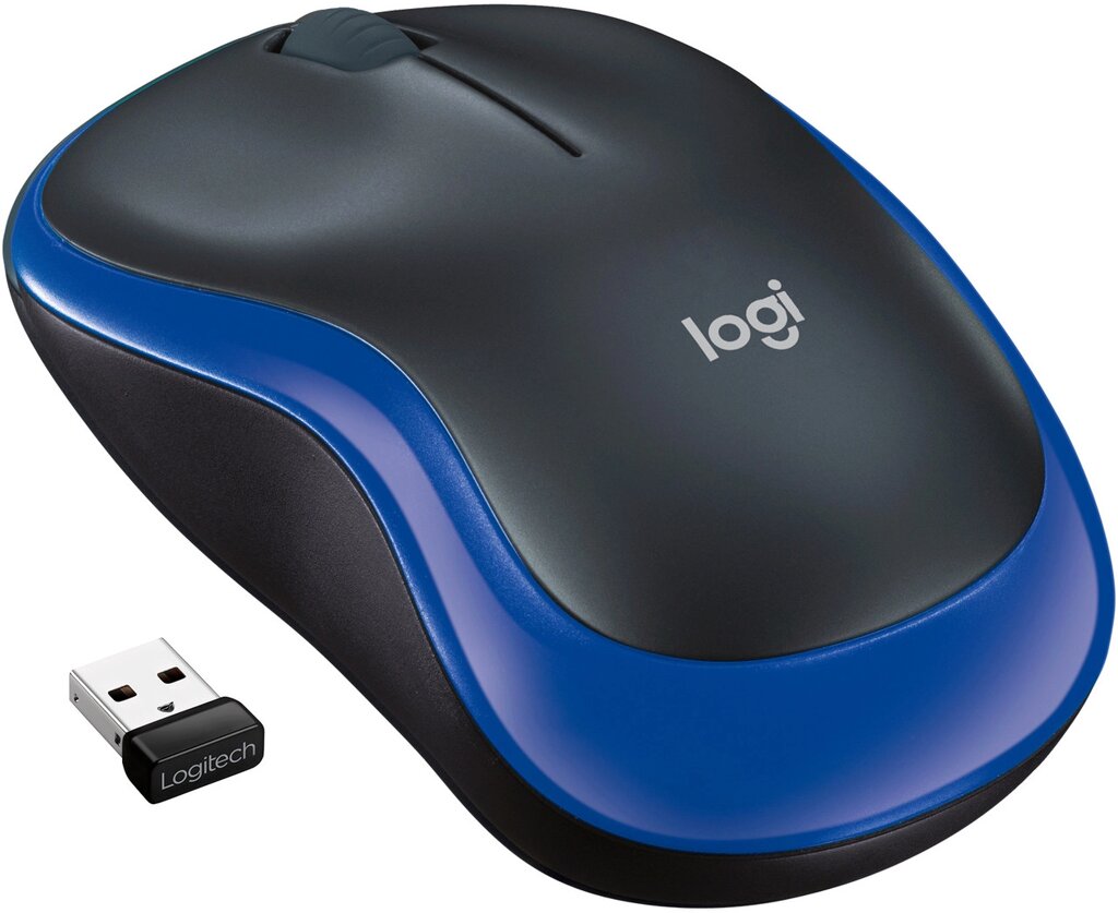 Мышка беспроводная Logitech M185 Blue EER Orient Packaging (910-002239) от компании Trento - фото 1