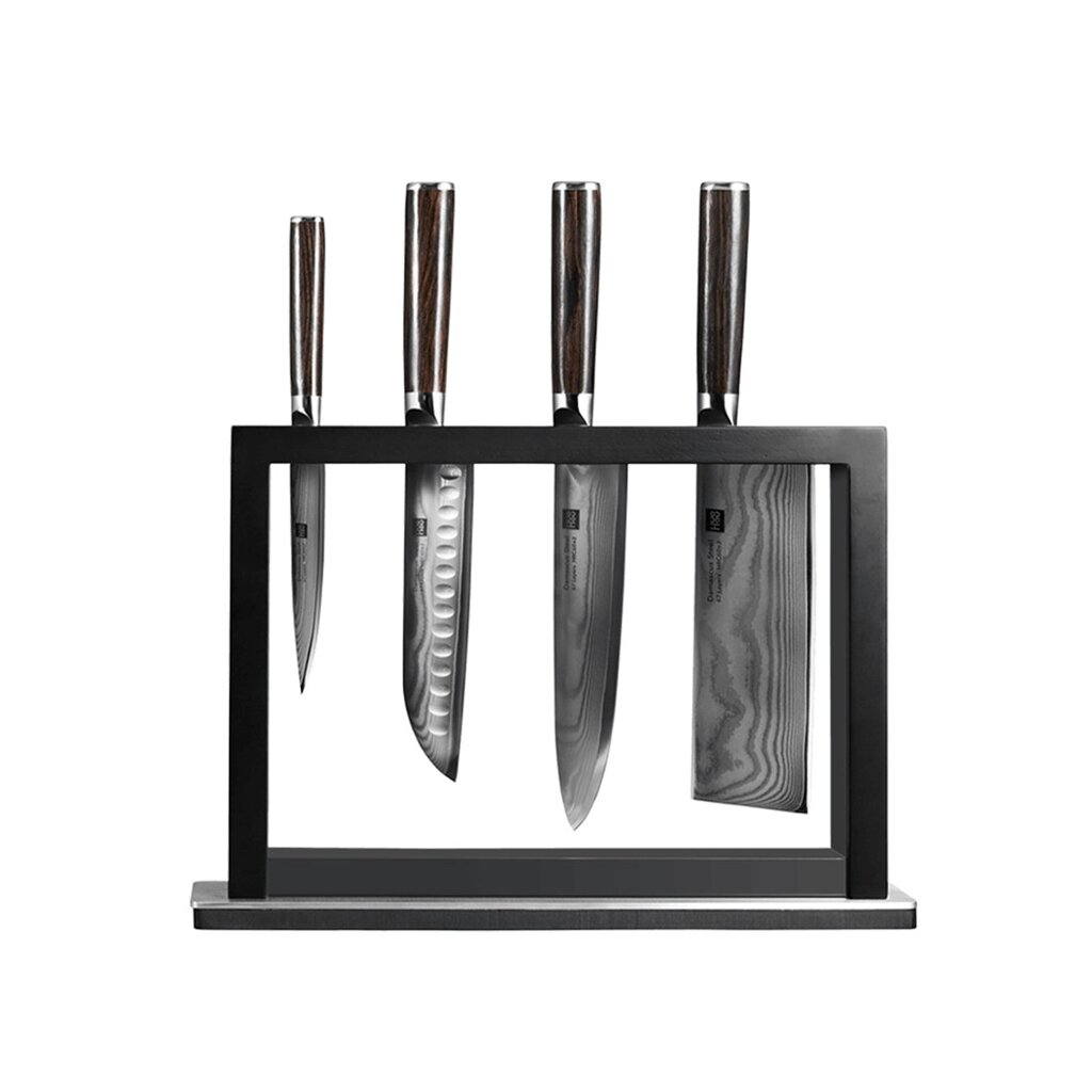 Набор ножей из дамасской стали Huohou Damascus Knife Set от компании Trento - фото 1