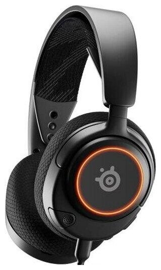 Наушники-гарнитура игровые SteelSeries Arctis Nova 3 61631 черный от компании Trento - фото 1