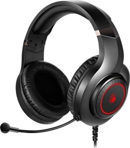 Наушники игровые Bloody G220S USB/20Hz-20kHz/16Om/100dB/Mic:100Hz-10KHz/44dB/2m/Черный