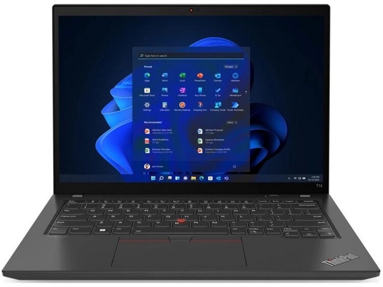 Ноутбук Lenovo Thinkpad T14 14'wuxga/Core i5-1235u/8gb/256gb/int/Win11 Pro (21AH0033RT) от компании Trento - фото 1