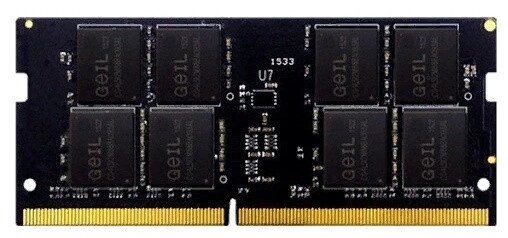 Оперативная память для ноутбука 16Gb DDR4 2666MHz GEIL PC4-21330 SO-DIMM 19-19-19-43 GS416GB2666C19S от компании Trento - фото 1