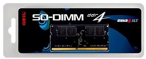 Оперативная память для ноутбука 16Gb DDR4 2666MHz GEIL PC4-21330 SO-DIMM 19-19-19-43 GS416GB2666C19SC Retail от компании Trento - фото 1