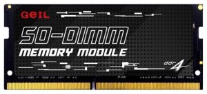Оперативная память для ноутбука 32gb DDR4 2666mhz GEIL pristine series SO-DIMM 19-19-19-43 GS432GB2666C19SC