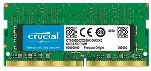 Оперативная память для ноутбука 4Gb DDR4 Crucial CL19 PC4-21300 CT4G4SFS8266
