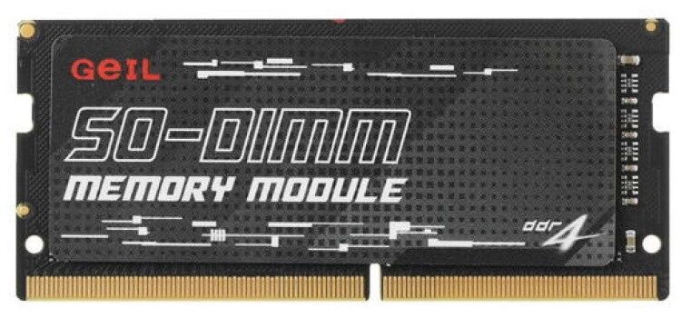 Оперативная память для ноутбука 8GB DDR4 3200MHz GEIL PC4-25600 SO-DIMM 1.2V 22-22-22-52 GS48GB3200C22S от компании Trento - фото 1