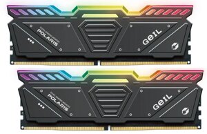 Оперативная память с RGB подсветкой 32GB kit (2x16GB) GEIL polaris RGB 4800mhz DDR5 PC5-38400 40-40-40-77 1.1V