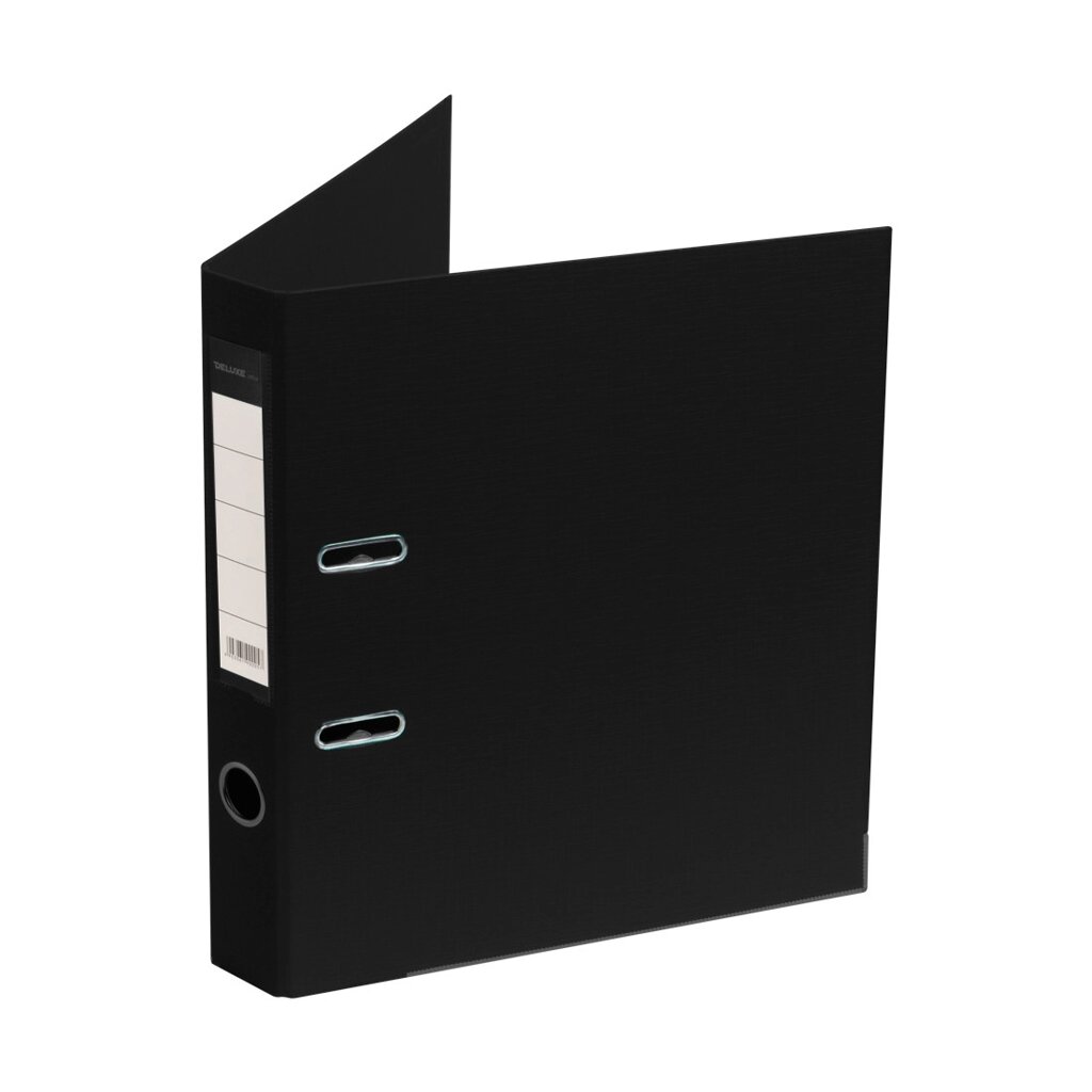 Папка-регистратор Deluxe с арочным механизмом, Office 2-BK19 (2" BLACK), А4, 50 мм, чёрный от компании Trento - фото 1