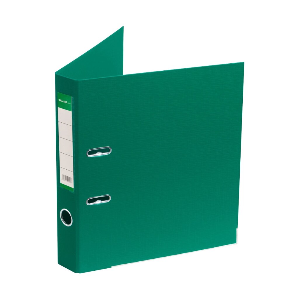 Папка-регистратор Deluxe с арочным механизмом, Office 2-GN36 (2" GREEN), А4, 50 мм, зеленый от компании Trento - фото 1