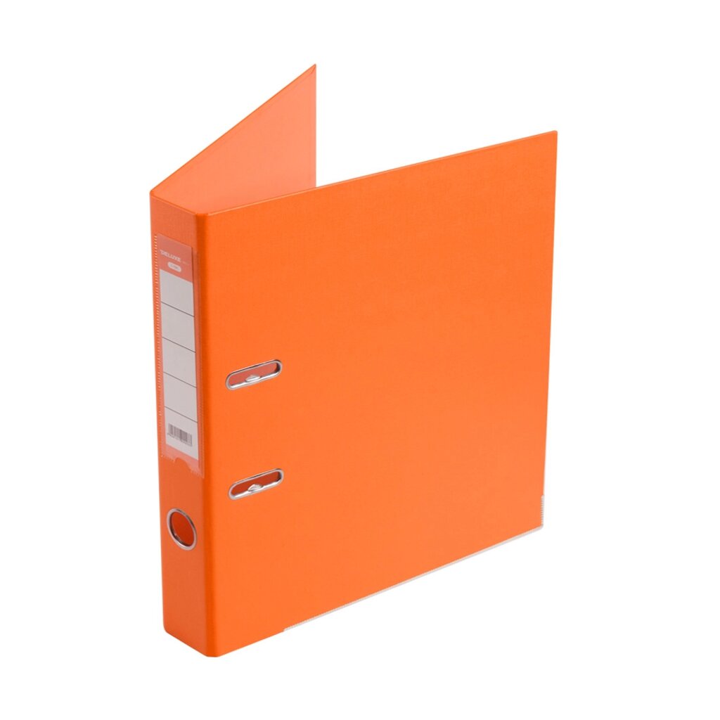 Папка-регистратор Deluxe с арочным механизмом, Office 2-OE6, А4, 50 мм, оранжевый от компании Trento - фото 1