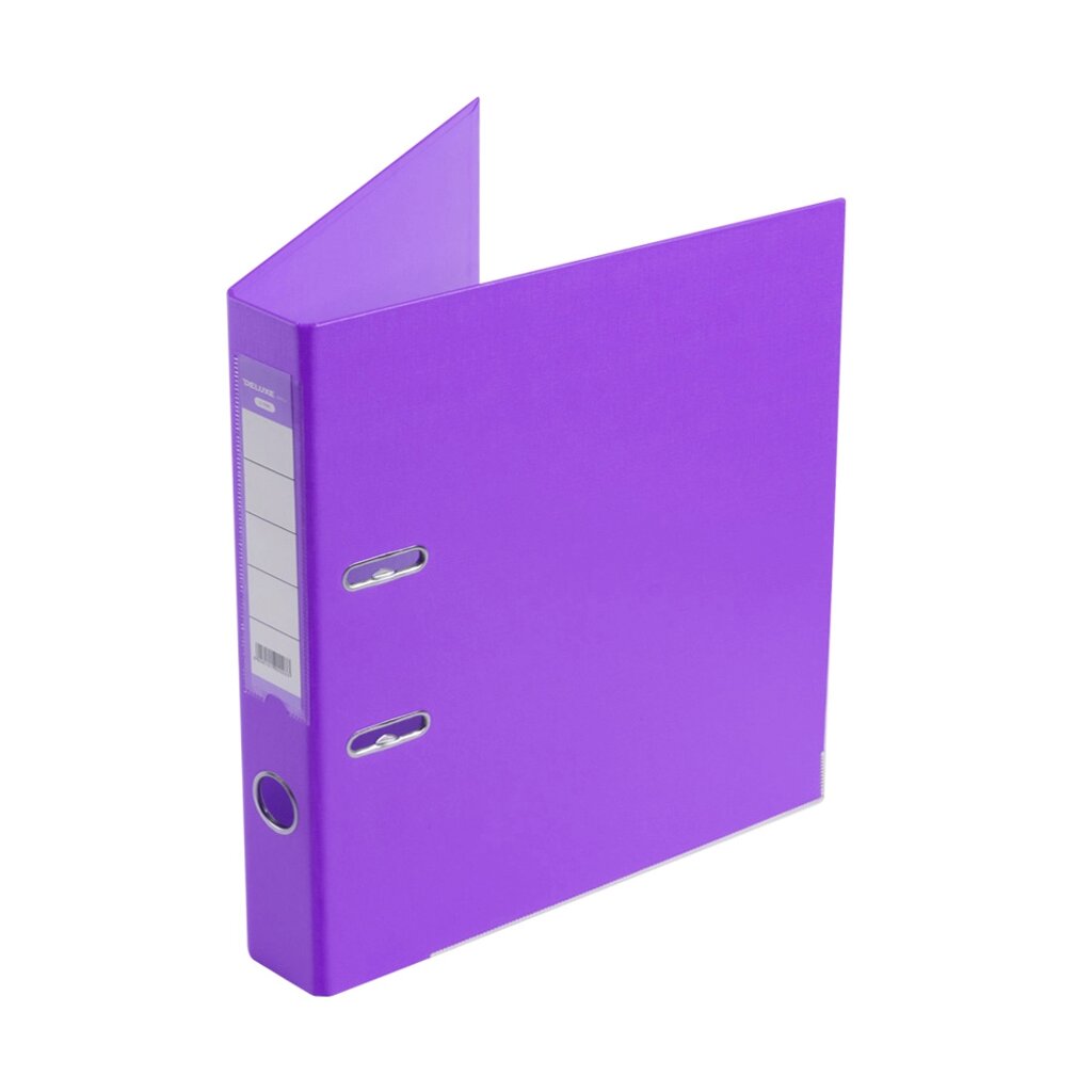 Папка-регистратор Deluxe с арочным механизмом, Office 2-PE1, А4, 50 мм, фиолетовый от компании Trento - фото 1
