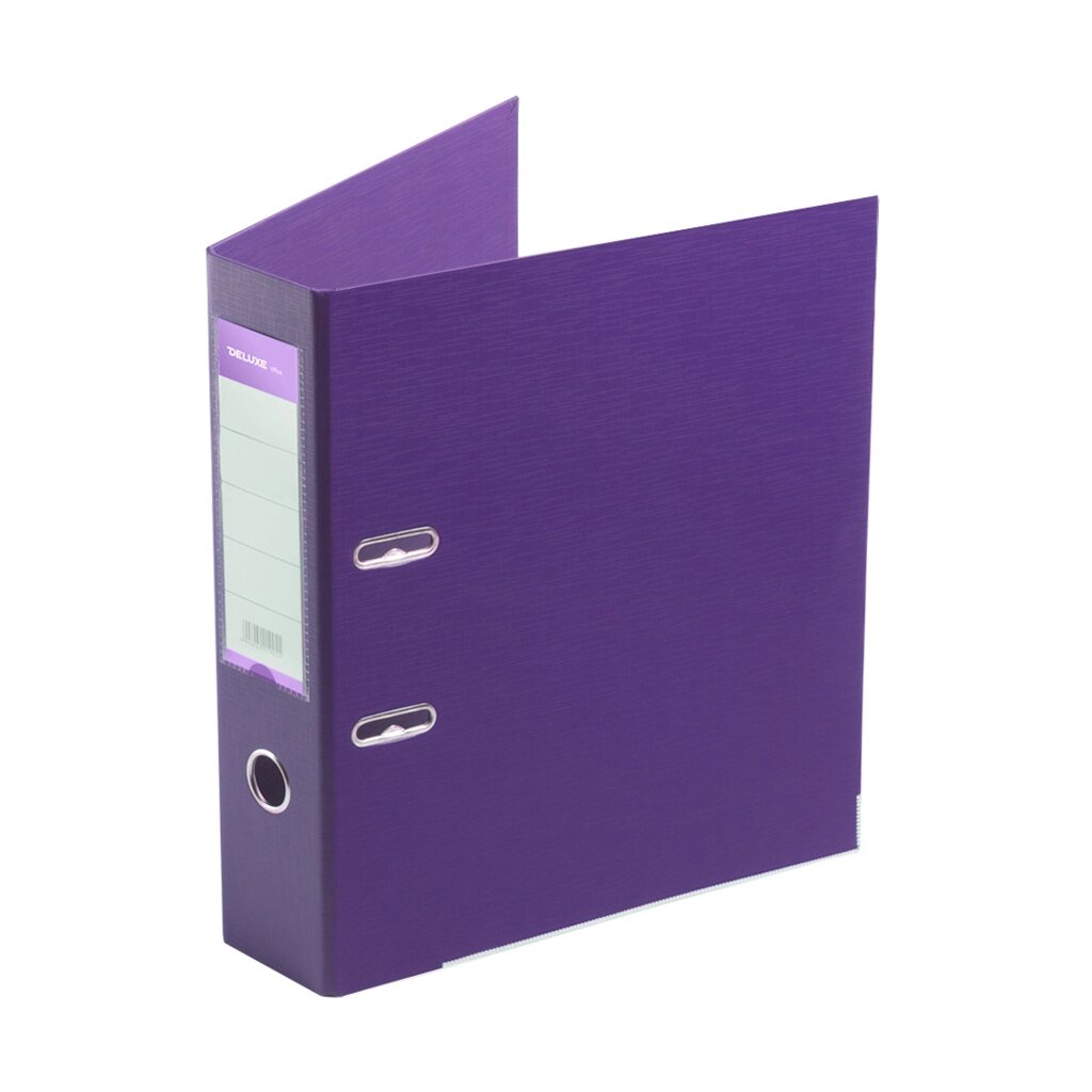 Папка-регистратор Deluxe с арочным механизмом, Office 3-PE1 (3" PURPLE), А4, 70 мм, фиолетовый от компании Trento - фото 1
