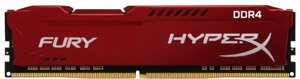 ОЗУ Kingston 8GB 2666MHz DDR4 CL16 DIMM HyperX FURY Red HX426C16FR2/8 в Алматы от компании Trento