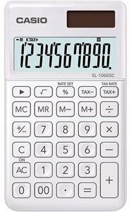 Калькулятор карманный CASIO SL-1000SC-WE-W-EP в Алматы от компании Trento