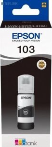Чернила Epson C13T00S14A 103 EcoTank для L3100/L3101/L3110/L3150 черный