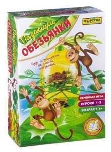 Фортуна Настольная семейная игра "падающие обезьянки" Ф85271