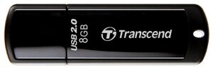 USB Флеш 8GB 2.0 Transcend TS8GJF350 черный в Алматы от компании Trento