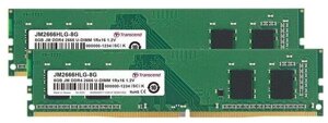 Память оперативная DDR4 Desktop Transcend JM2666HLG-16GK