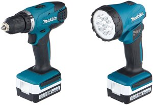 Аккумуляторная дрель-шуруповерт Makita DF347DWLE