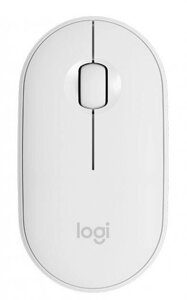 Мышка беспроводная Logitech Pebble M350 - OFF-WHITE - 2.4GHZ/BT - EMEA - CLOSED BOX (910-005716)