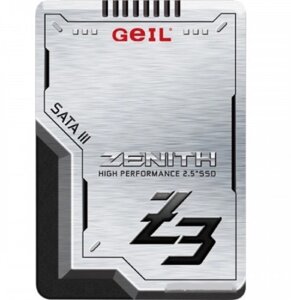 Твердотельный накопитель 512GB SSD GEIL GZ25Z3-512GP ZENITH Z3 Series 2.5” SSD SATAIII Чтение 520MB/s, Запись