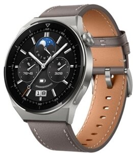 Huawei Watch GT3 Pro 46mm Gray Leather Strap (ODN-B19/MCHN08) в Алматы от компании Trento