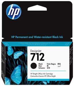 Струйный картридж HP DesignJet 712, 38 мл, черный, 3ED70A